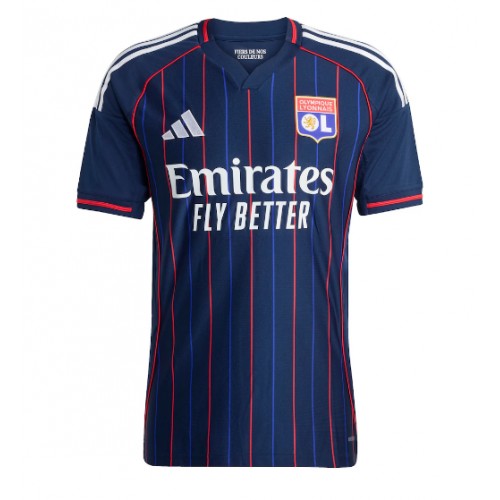 Stroje piłkarskie Olympique Lyonnais Koszulka Wyjazdowej 2025-26 Krótki Rękaw